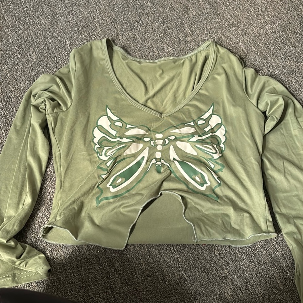 Butterfly crop top